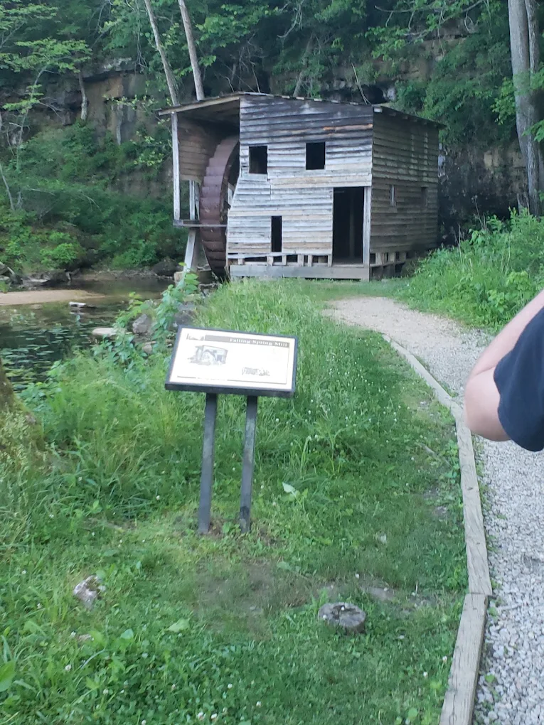 Historic wooden mill beside a spring in the Ozarks
