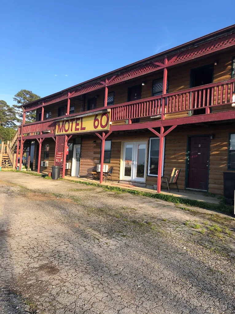 Exterior of Motel 60 in Winona, Missouri